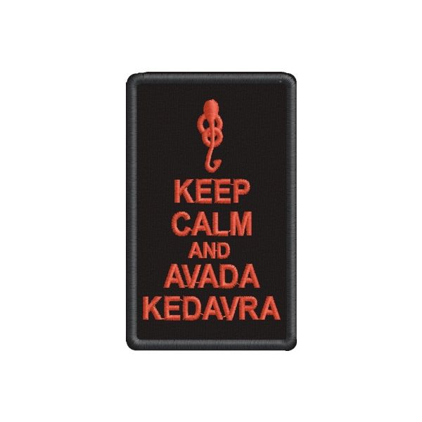 Patch Ricamato KEEP CALM Cod. 20120416_A