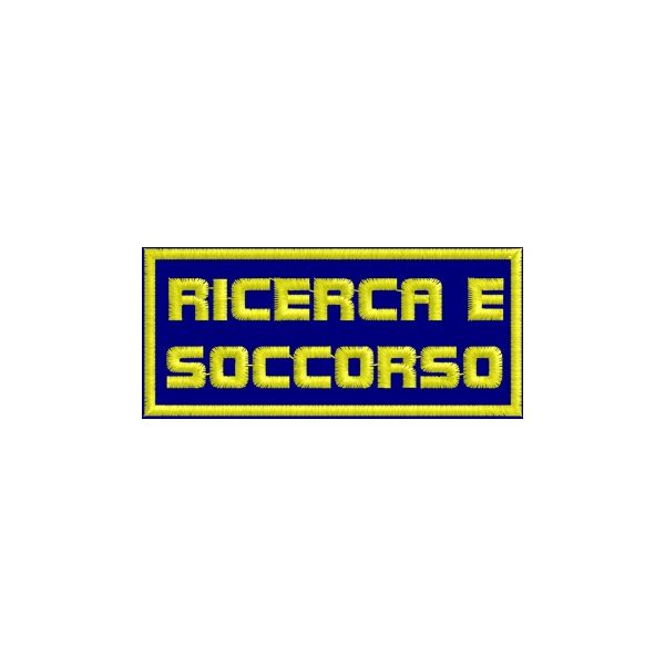 Patch Ricamato RICERCA E SOCCORSO Cod.20120502_A