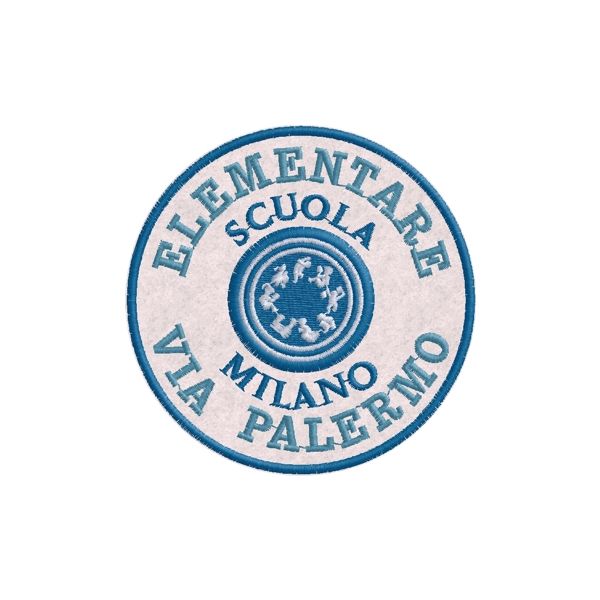 Patch Ricamato SCUOLA ELEMENTARE MILANO Cod.20120506_A