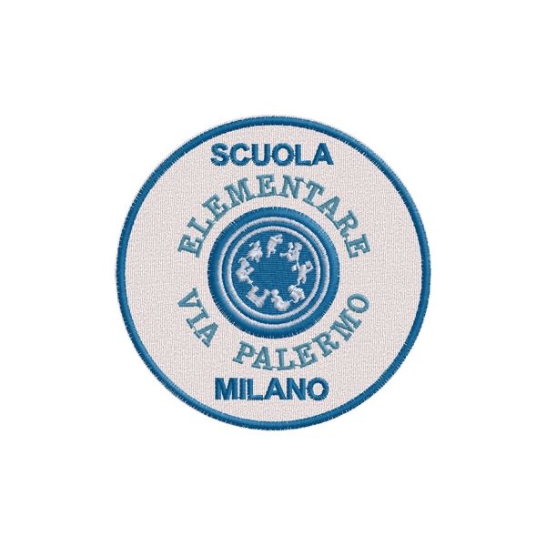 Patch Ricamato SCUOLA ELEMENTARE MILANO Cod.20120506_B