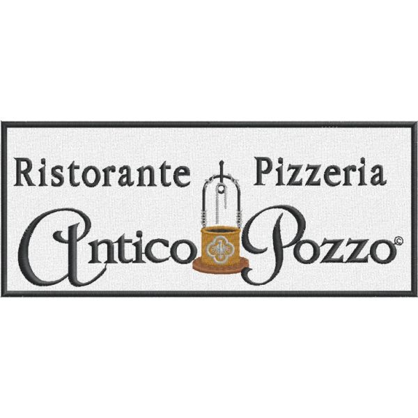 Patch Ricamato Ristorante Pizzeria Al Pozzo Cod.20120507_A