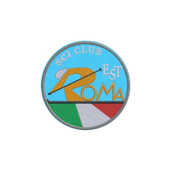 Patch Ricamato SCI CLUB Roma EST Cod.20120512_A