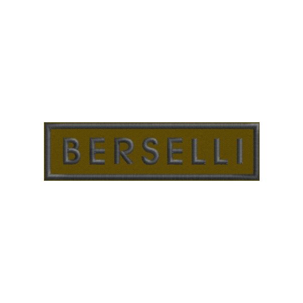 Patch tipo ESERCITO  personalizzata nome BERSELLI  Cod.20120517