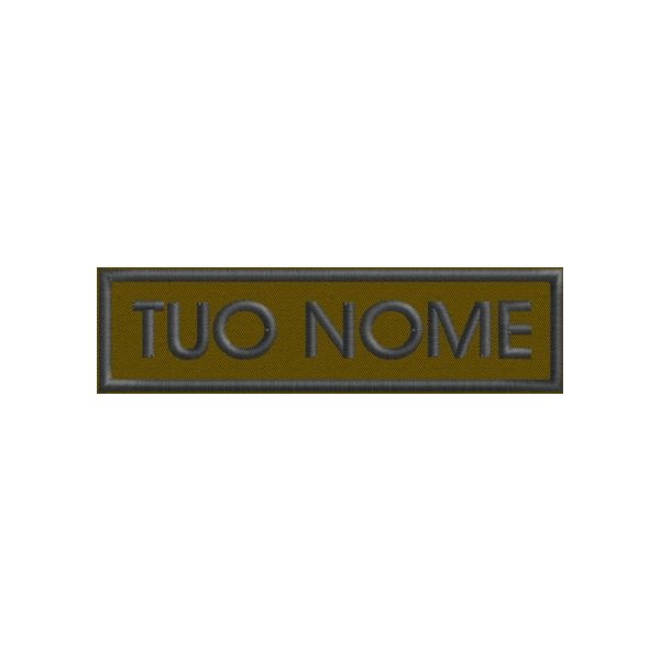 Patch tipo ESERCITO  personalizzata con il tuo nome Cod.20120517