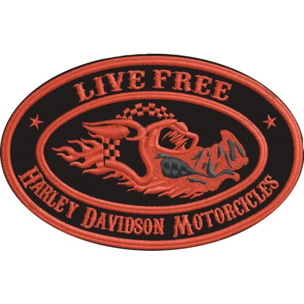Patch Cinghiale ric. Harley Davidson Motorcicle  Cod.20120521_B