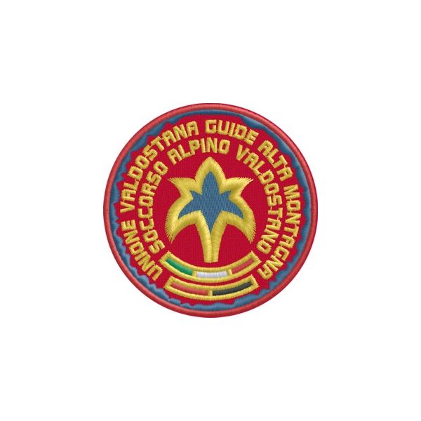 Patch Ricamato Soccorso Alpino Valdostano  Cod.20120530_B