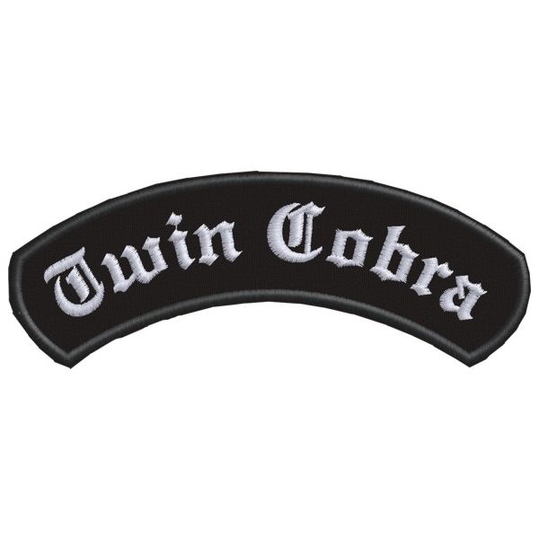 Patch da petto semicurvo con testo (Twin Cobra) Cod.20120612_A