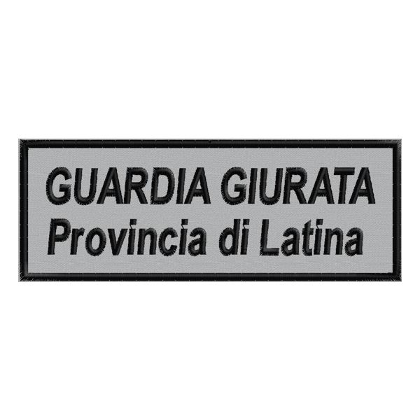 Patch Guardia Giurata (LATINA) Cod.20120901_A