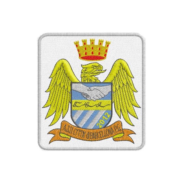 Patch ricamato A.S.D. Città di Barcellona cod.20121001_A