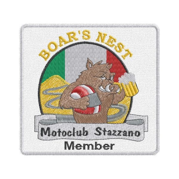 Patch Motoclub Stazzano BOAR'S NEST Cod.20121116_A