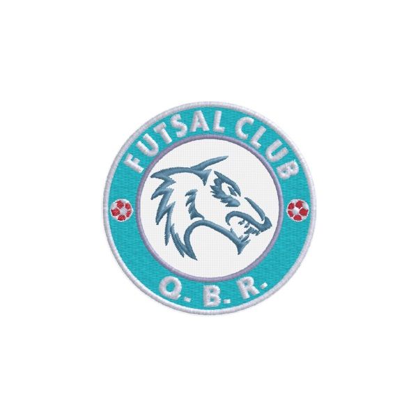 Patch personalizzato FUTSAL CLUB QBR con tigre Cod.20121117_B