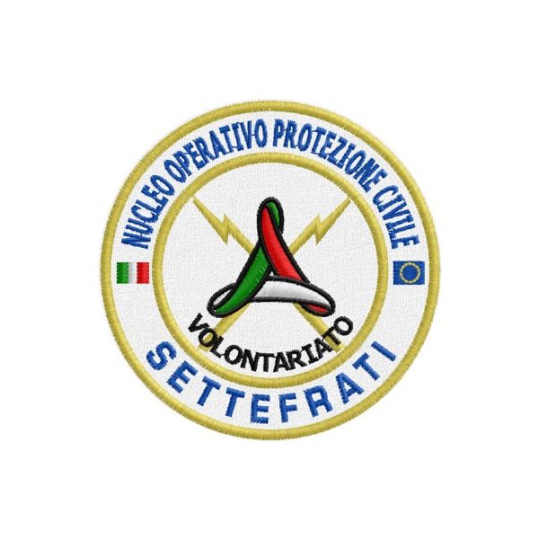 Patch ricamato protezione civile SETTEFRATI Cod.20121120_A