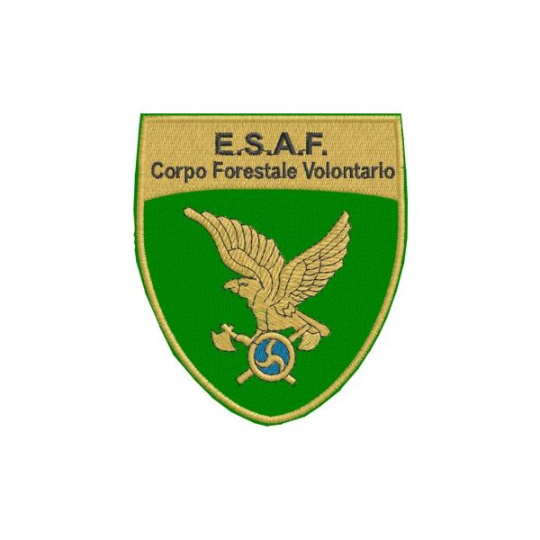 Stemma Ricamato ESAF Corpo forestale volontario Cod.20121125_A