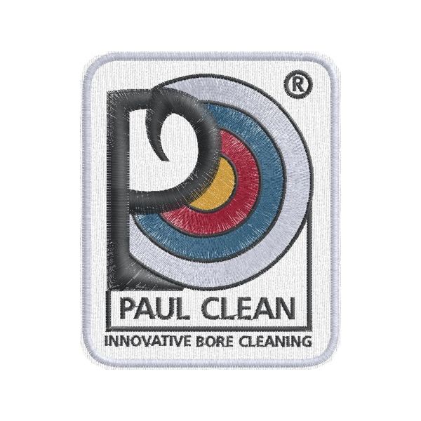 Patch Ricamato PAUL CLEAN misura 10 x 12  Cod20121127_B