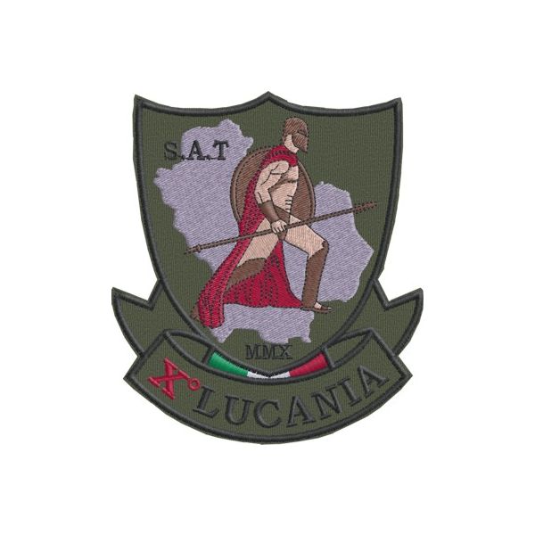 Patch ricamato X Lucania S.A.T. Cod.20130111_A