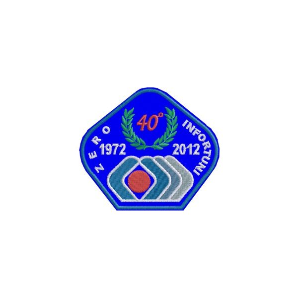 Patch ricamato MS isolamenti 40 Cod. 20130117_B