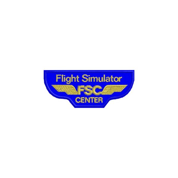 Patch ricamato Flight Simulator (GOLD) Cod.20130119_B
