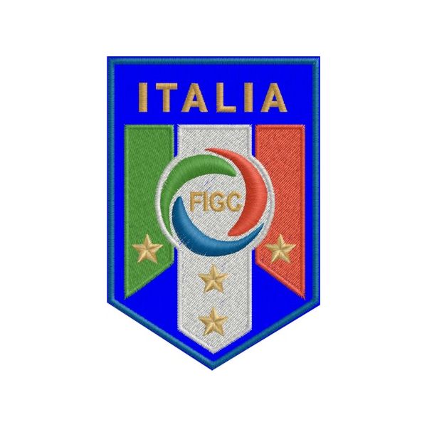 Patch FIGC ITALIA con 6 colori Cod.20130120_A