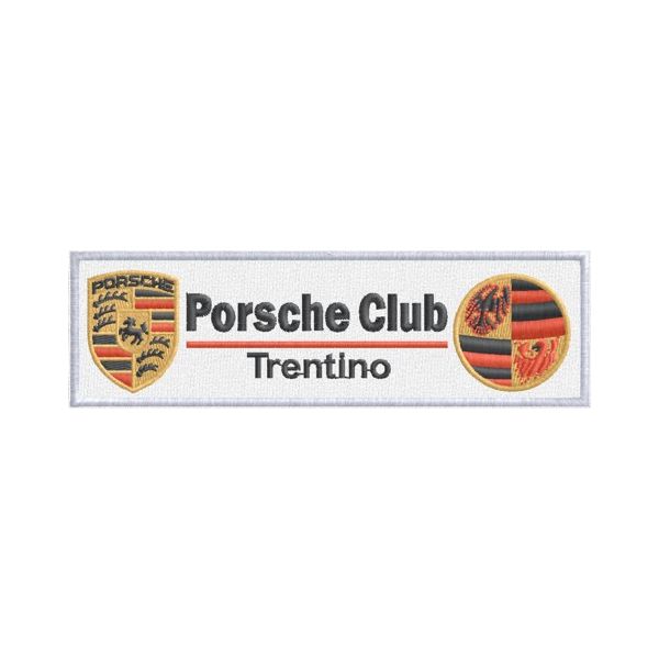 Patch ricamato CM.12 PORSCHE Trentino Cod.20120125_A