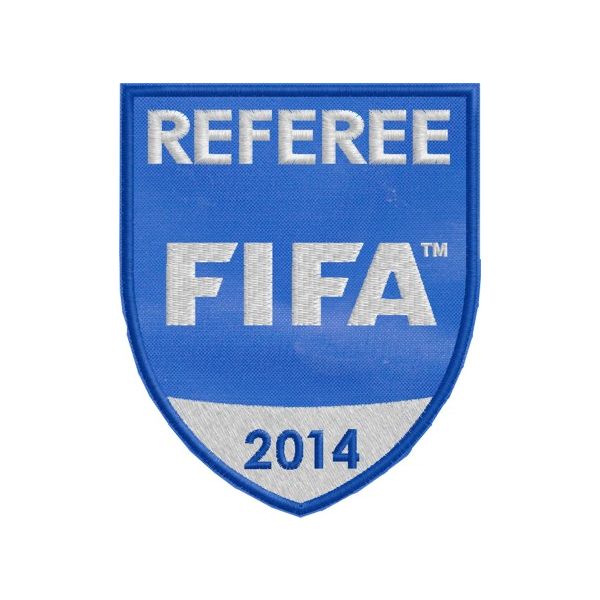Patch ricamato REFEREE FIFA 2014  Cod.20130212_D_blu