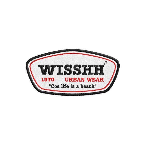 Patch ricamato wisshh 1970 Urban Wear Cod.20130218_C