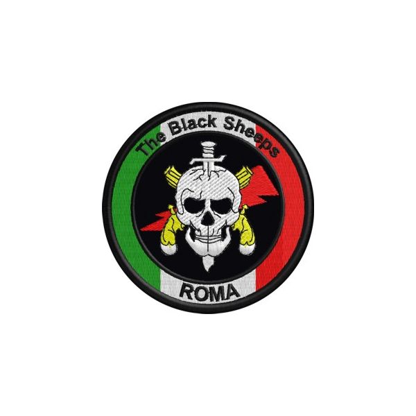 Patch ricamato The Black ships ROMA Softair  Cod.20130219_A