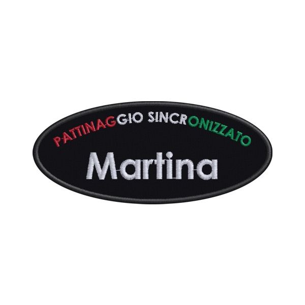 Ricamo con il tuo nome Pattinaggio Sincronizzato Cod. 20130225_A