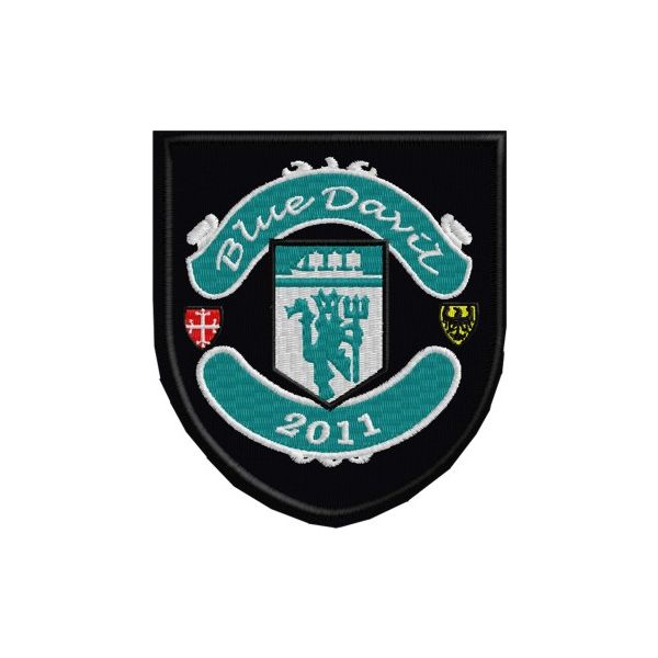 Patch ricamato Blu Davil 2011 Cod.20130303_A