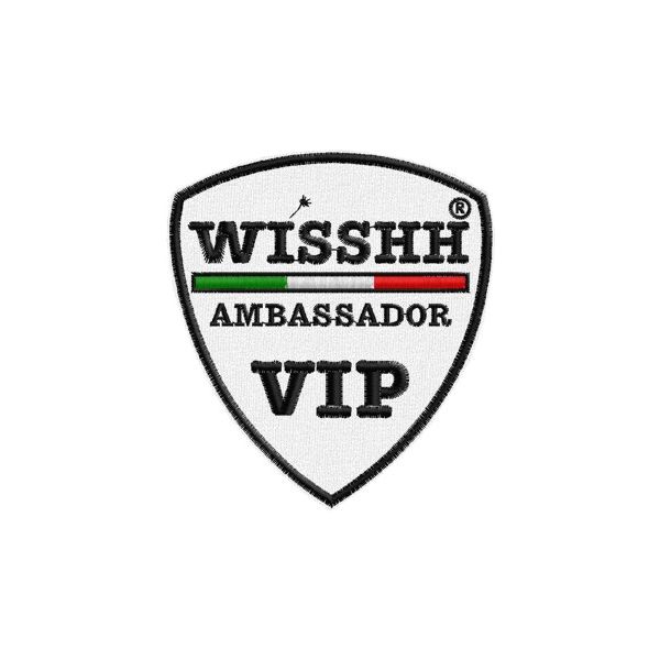 Patch a scudetto white WISSHH ambassador cod. 20130321_D