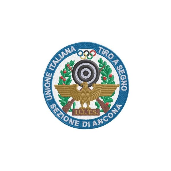 Patch ricamato Tiro a segno sez. di Ancona cod.20130327_A