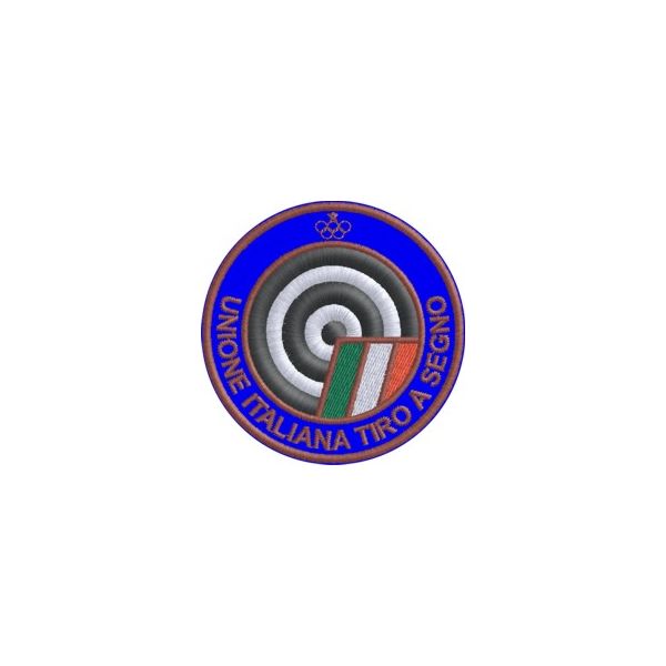 Patch ricamato Unione Italiana Tiro a segno cod.20130327_B