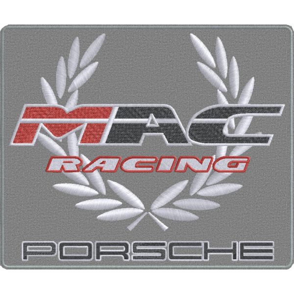 Patch ricamo MAC Racing da schiena cm.25 Cod.20130403_A