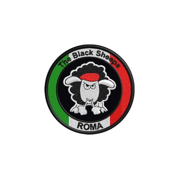 Patch ricamato The Black ships ROMA Softair  Cod.20130406_A