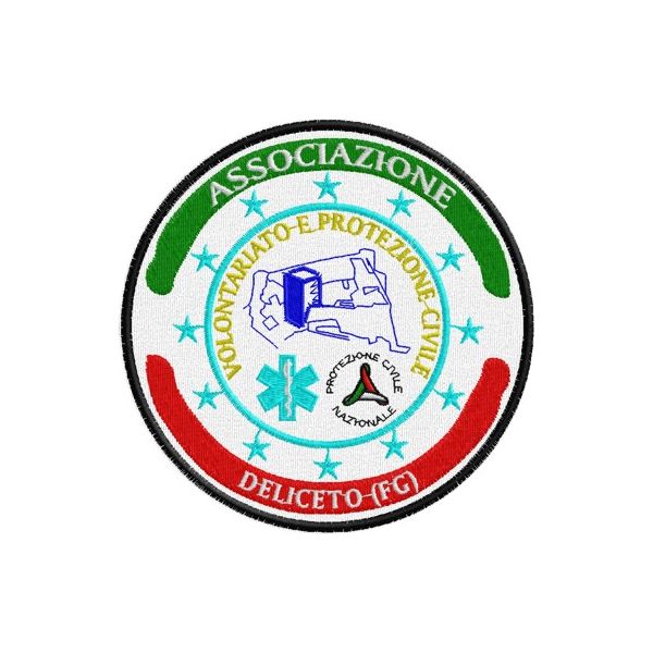 Patch ricamato Prot.Civile DELICETO (FG) Cod.20130408_A