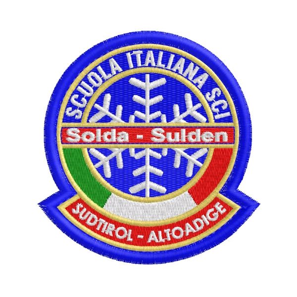 Stemma da SCI ricamato con testo a piacere  