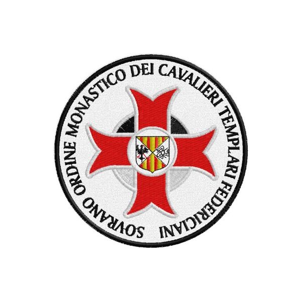 Patch ricamata ORDINE MONASTICO CAVALIERI Cod.20130417_A
