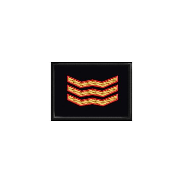 Patch mostrina 3 righe con bordo rosso Cod.20130421_A