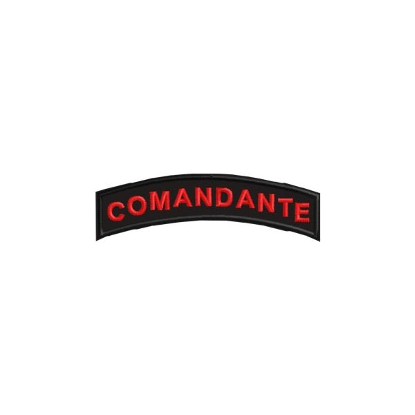 Patch semicurvo scritta COMANDANTE Cod.20130421_E