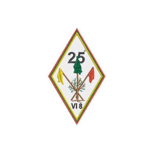 Patch a rombo 25° gruppo scout VI 8 Cod.20130509_A