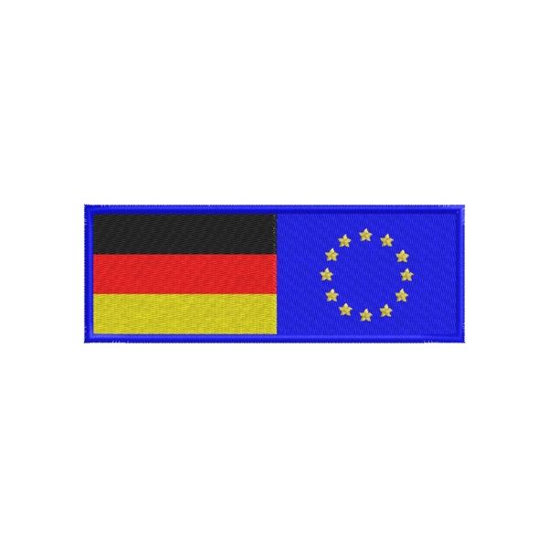 Band ricamata mis. 110 x 40 mm. Cod. 20130515_G_Europa-Germania