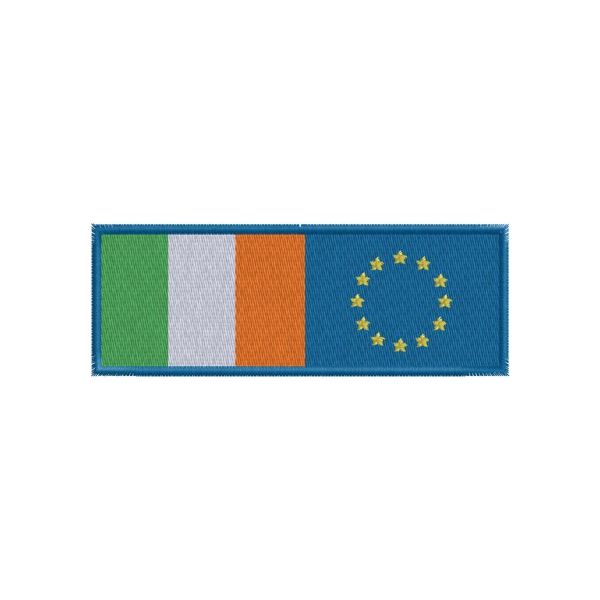 Band ricamata mis. 110 x 40 mm. Cod. 20130515_J_Europa-Irlanda