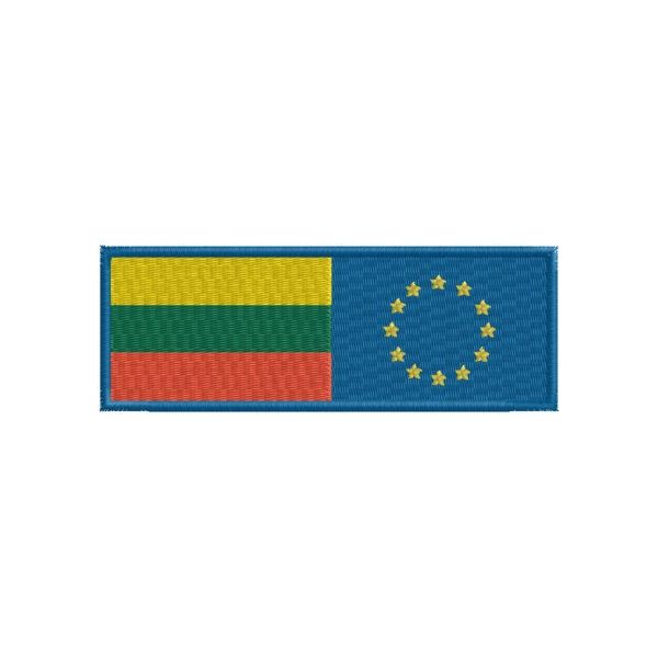 Band ricamata mis. 110 x 40 mm. Cod. 20130515_N_europa-Lituania