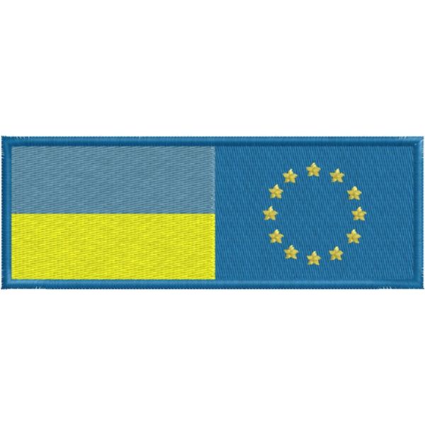 Band ricamata mis. 110 x 40 mm. Cod. 20130516_O_Europa-Ucraina