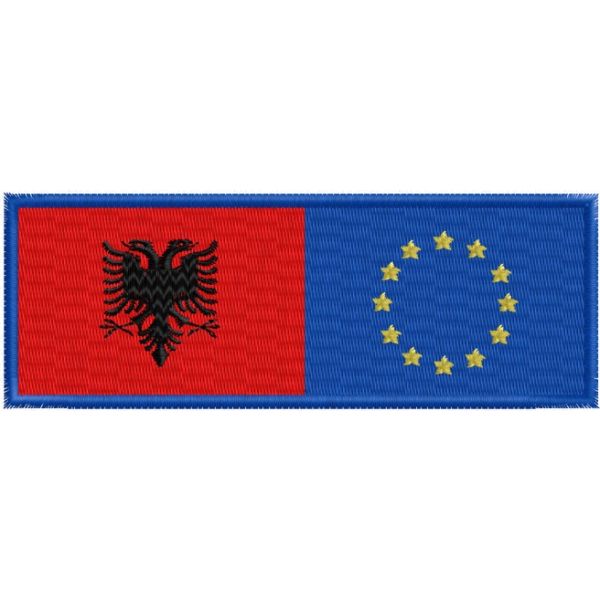 Band ricamata mis. 110 x 40 mm. Cod. 20130516_P_Europa-Albania