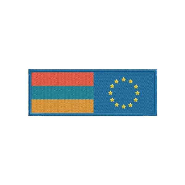 Band ricamata mis. 110 x 40 mm. Cod. 20130516_Q_Europa-Armenia