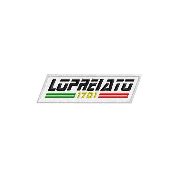 Patch ricamato LOPREIATO Cod. 20130530_E FORMA TRAPEZOIDALE