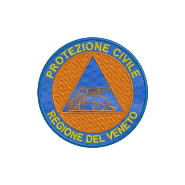 Patch blu PROTEZIONE CIVILE REGIONE VENETO Cod.20130602_A dia.95