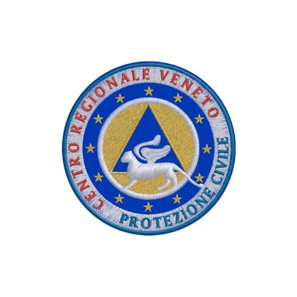 Patch blu Centro reg. veneto PROTEZIONE CIVILE Cod.20130602_C