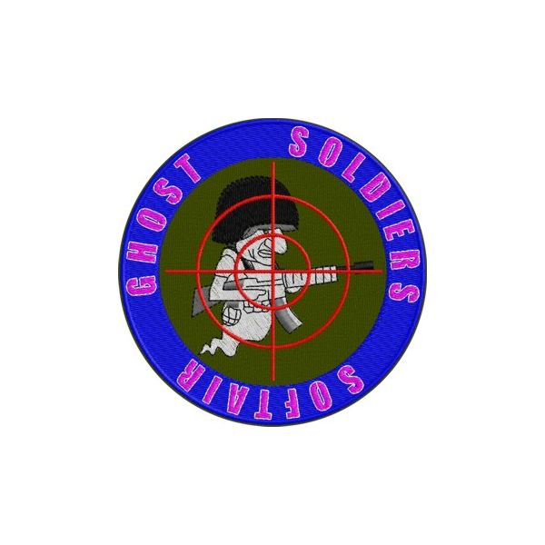 Patch ricamato Ghost Soldiers Softair  Cod.20130608_A