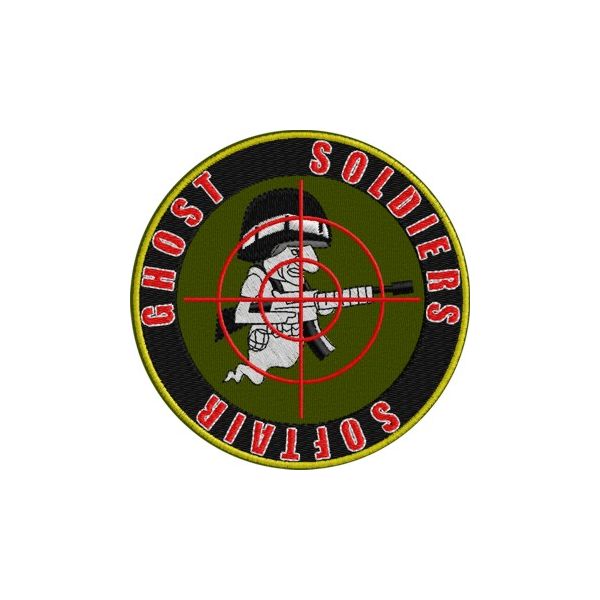 Patch ricamato Ghost Soldiers Softair  Cod.20130608_C